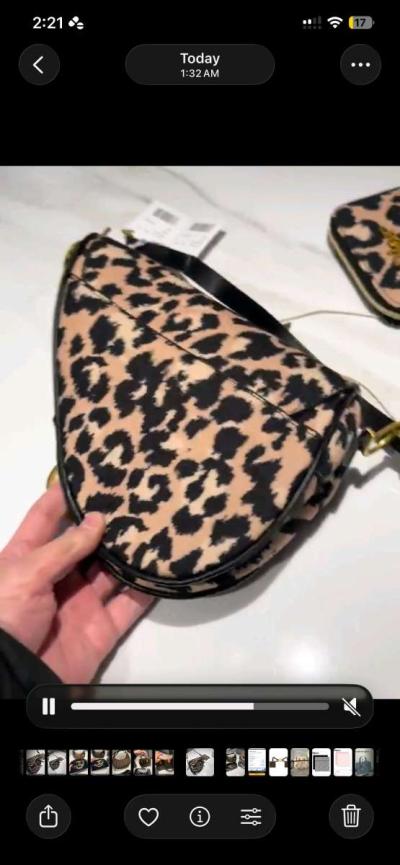 Dior monogram handbag luxury bag - Thumbnail 3