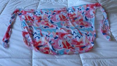 Colorful Abstract 3Piece Bikini Set w Padded Top  Sheer Wrap - Thumbnail 4