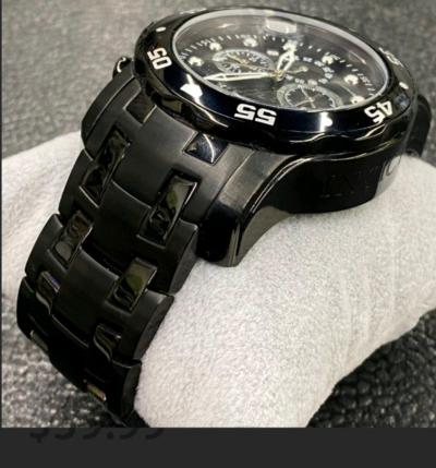 Invicta Mens Pro Diver Scuba Chronograph Triple Black Combat - Thumbnail 2