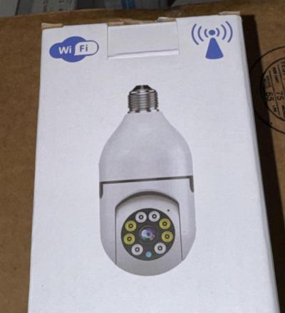 360 PTZ Night Vision Light Bulb Video Camera - Thumbnail 6