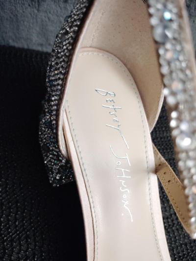 Betsey Johnson Mari Crystal Ankle Strap size 7 W - Thumbnail 4