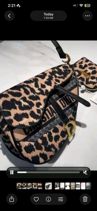 Dior monogram handbag luxury bag - Thumbnail 4