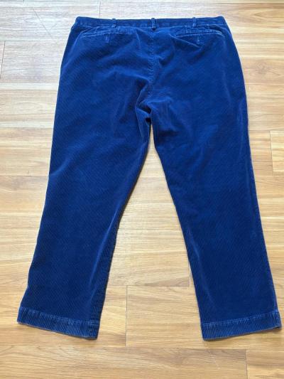 Polo Ralph Lauren Mens 42x30 Navy Blue Corduroy Pants Retro - Thumbnail 2