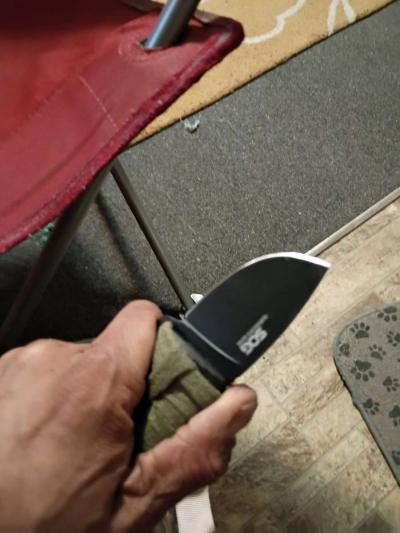 GOS tactical survivors EDC full tang fixed blade with sheath - Thumbnail 1