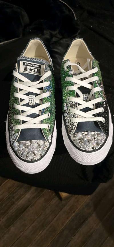 custom rhinestone sneakers - Thumbnail 2