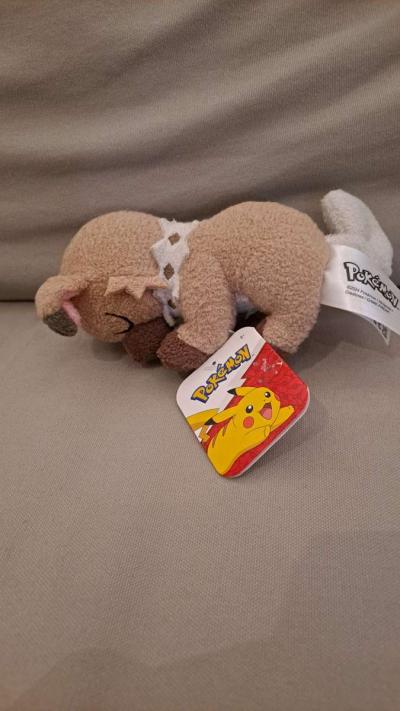 Jazwares Sleeping Rockruff Pokmon Plush 2024 - Thumbnail 3