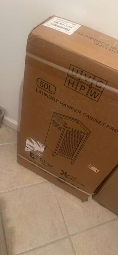 Metal Tilt Out laundry hamper