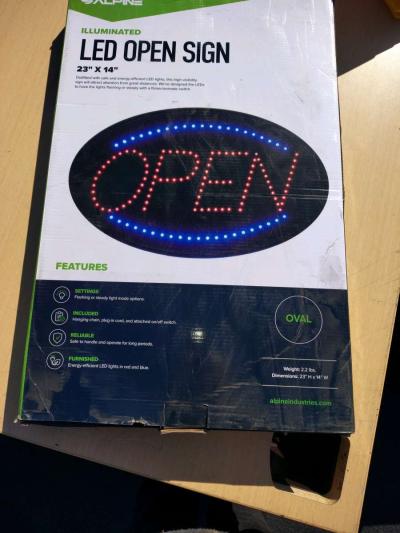 Alpine Led Open Sign