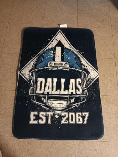 dallas cowboys bathroom rug