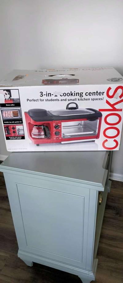 Retro 3 in 1 coocking center open box never used - Thumbnail 1
