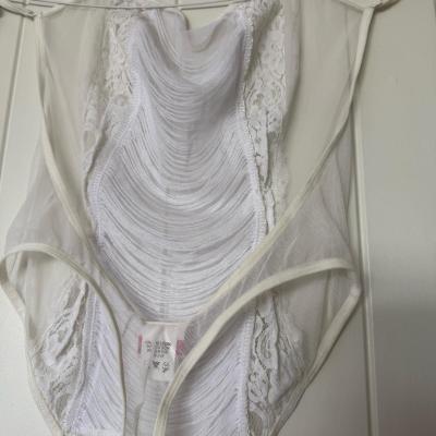 Brand New Sheer Lace  Mesh Teddy  Romantic Draped Front Deta - Thumbnail 2
