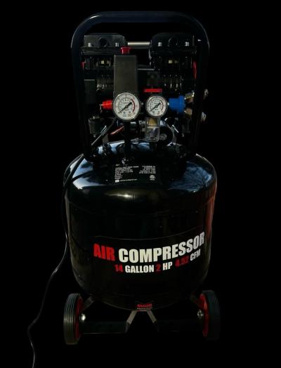 Brand New UltraQuiet OilFree 14 Gallon Air Compressor - Thumbnail 2