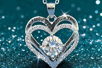 double heart necklace