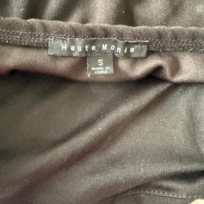 Brand New Haute Monde Black Striped Strapless Cropped Tube P - Thumbnail 3