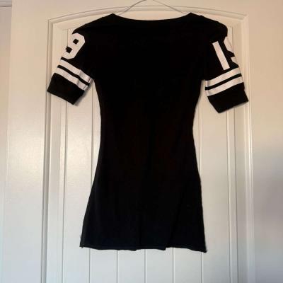 Black Athletic Jersey TShirt  Varsity 19 Graphic  Brand New - Thumbnail 4