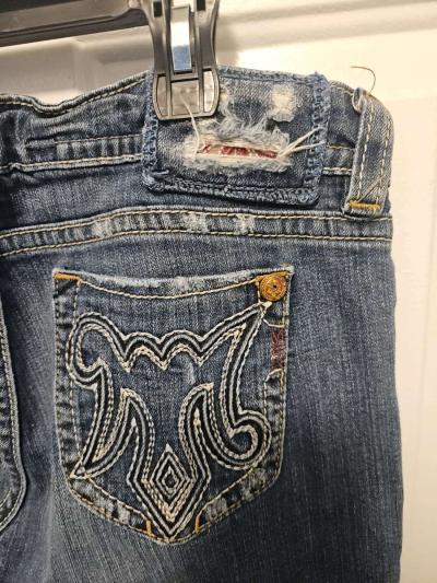 MEK Denim USA Womens Flare Jeans - Thumbnail 5
