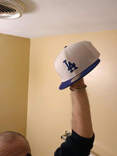 new era world champion blue fitted LA dodgers cap - Thumbnail 5