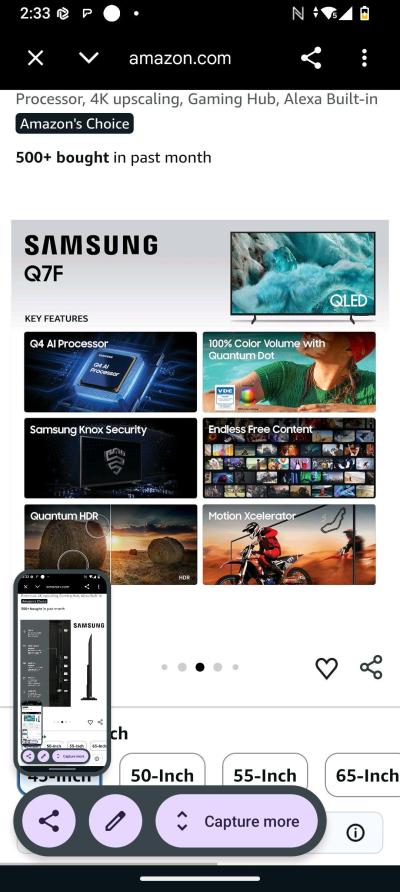 Samsung 43 inch TV QLED - Thumbnail 2
