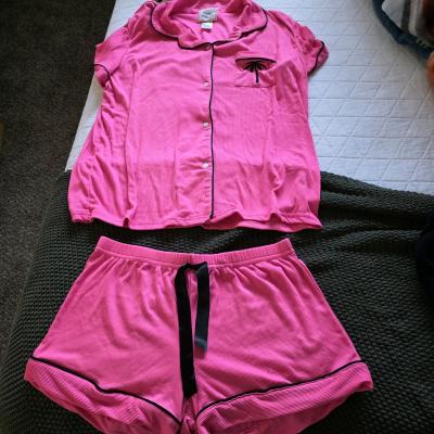 pink pajama set