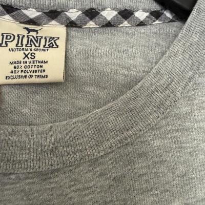 Y2K PINK Victorias Secret LOVE 86 Glitter Baby Tee XS - Thumbnail 3