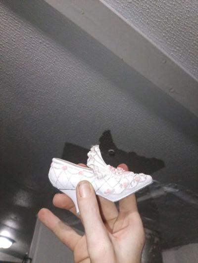 The product is a 35 ceramic Victorian floral shoe collectibl - Thumbnail 2