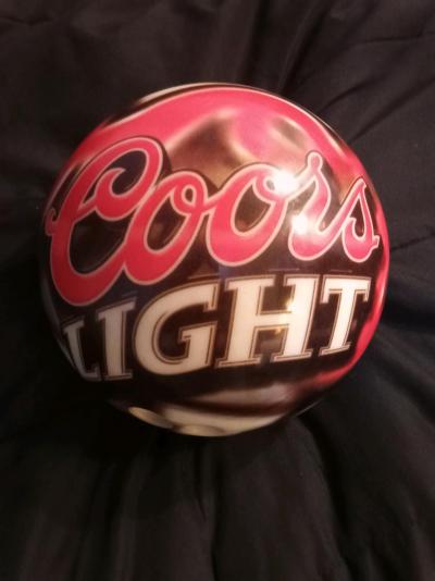 bowling ball logo Coors light