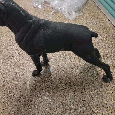 Boxer dog solid bronze statue - Thumbnail 4