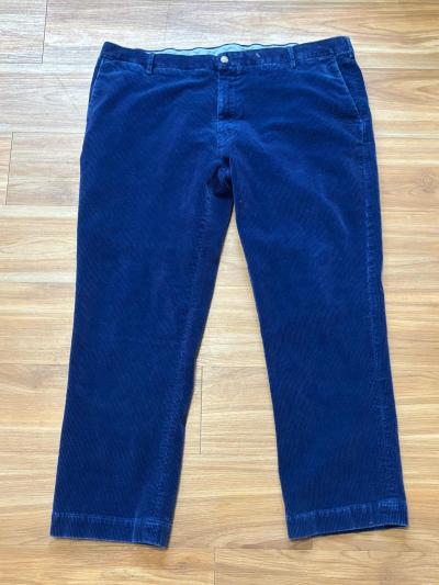 Polo Ralph Lauren Mens 42x30 Navy Blue Corduroy Pants Retro