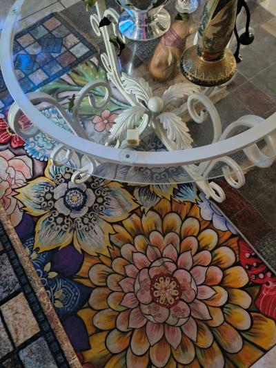 livingroom center top glass table - Thumbnail 2