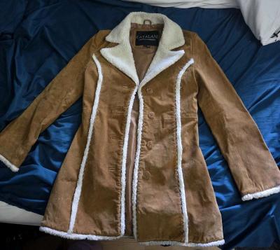 catalani suede coat - Thumbnail 1