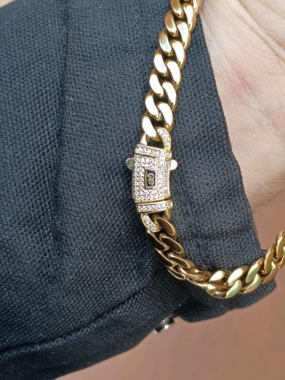 14k gold Cuban link chain