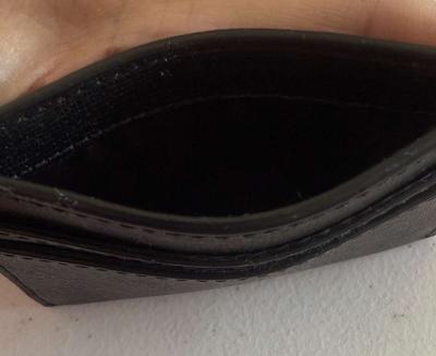 Authentic Coach New York Black Leather Card Holder Minimalis - Thumbnail 3