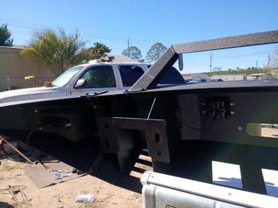 rhino front bumper with four LEDs  led bar hook up winch acc - Thumbnail 6