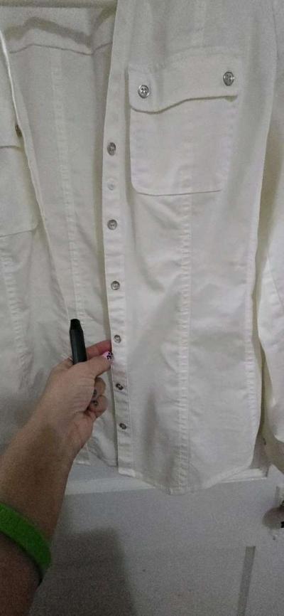 7th Ave White Button down shirt - Thumbnail 2