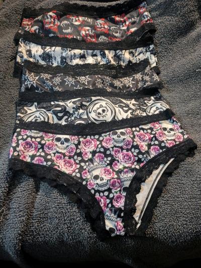 10 Pairs XL Wonens Gothic Skull Panties - Thumbnail 2