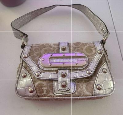 AUTHENTIC Vintage Y2K Guess Mini Shoulder Bag  Silver Studde - Los Angeles, California