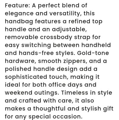 Nevin Genuine Pebbled Leather Everyday Carryall Tote - Thumbnail 5