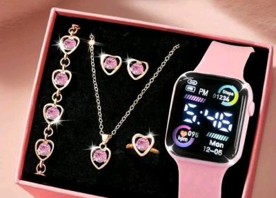 3 pieces of jewelry and watch box not included