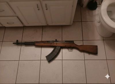 sks russian rifle  all original except for the clip - Thumbnail 2