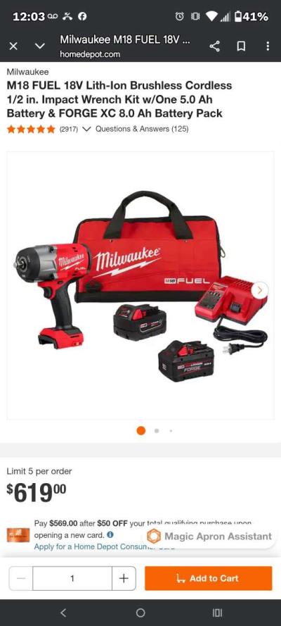 This Milwaukee M18 FUEL 12 in Impact Wrench - Thumbnail 4