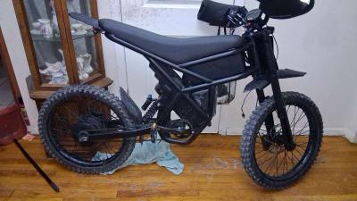 60V 18Ah dual battery 1500W motor electric bike - Thumbnail 2