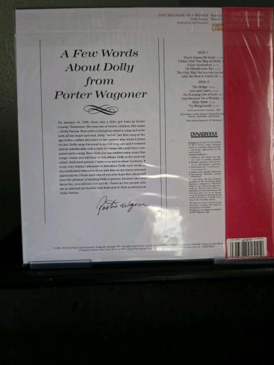 Dolly Parton Just Because Im A Woman Vinyl LP - Thumbnail 3