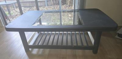 Glass top coffee table for sale - Thumbnail 1