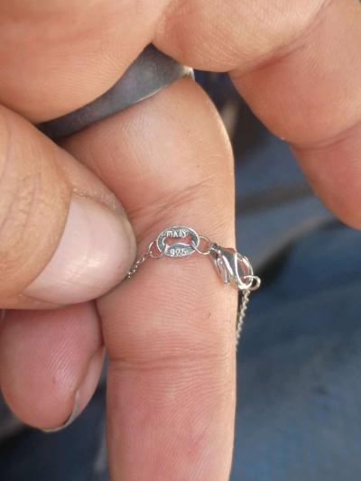 925 diamond cross necklace - Thumbnail 4