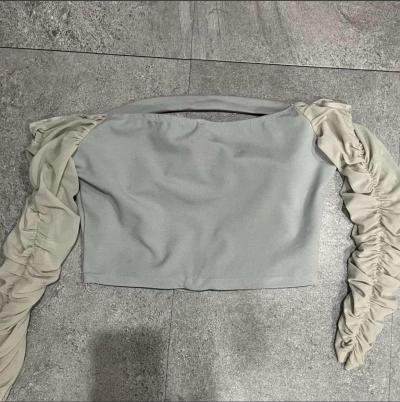 women mint color  corset top - Thumbnail 2