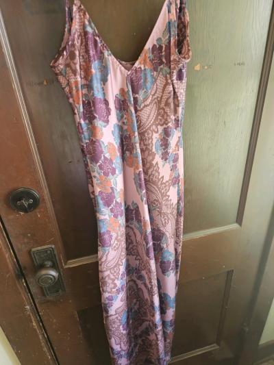 free people intimacy pink slip dress size small