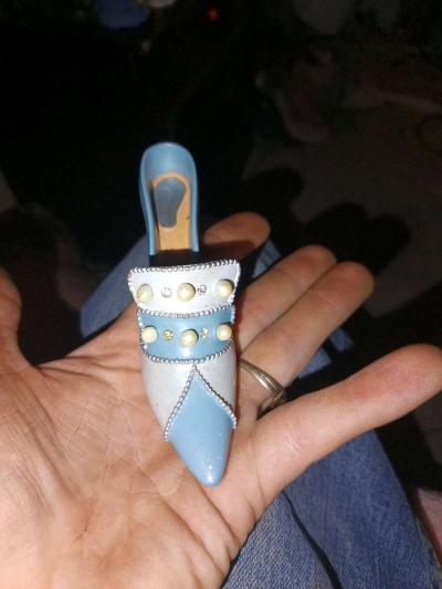 Designer Steletto  Handbag JewelryTrinket Keeper She Shed De - Thumbnail 3