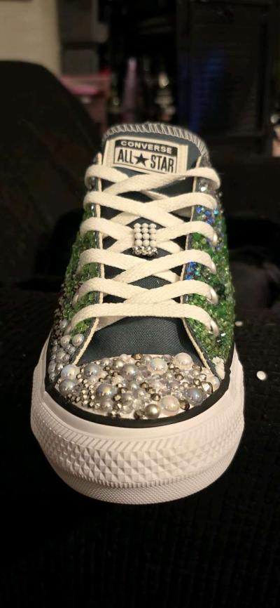custom rhinestone sneakers - Thumbnail 4