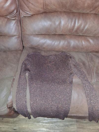 womens sparkly long sleeve sweater - Thumbnail 2