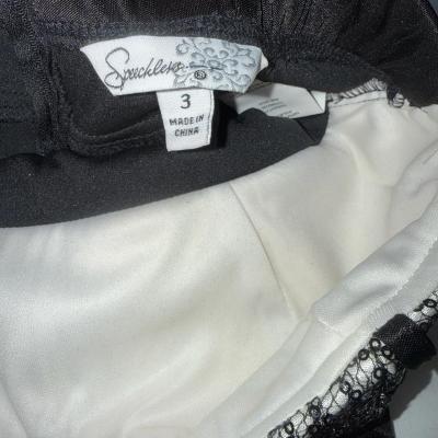 Black Satin Ruched Bodycon Mini Dress with Silver Lace Bust - Thumbnail 6